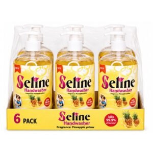 Seline Handwasher Antibacterial Liquid Soap Pack of 6 – 500ml